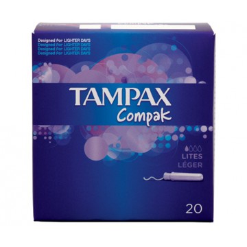TAMPAX COMPACK LITES 20 UNIDADES