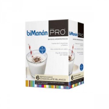 BIMANAN PRO BATIDO CHOCO BLANCO HIPERPROTEICO 6u