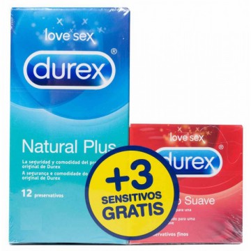DUREX NATURAL PLUS OFERTA 12 UNID+ 3 UNID REGALO