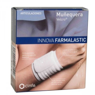 FARMALASTIC MUÑEQUERA INNOVA VELCRO BLANCA T- PE
