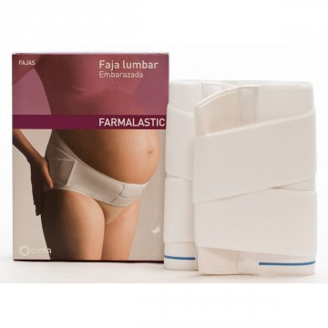 FARMALASTIC FAJA LUMBAR EMBARAZO T- 1 BLANCA