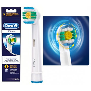 ORAL-B 3D WHITE RECAMBIO CEPILLO ELECTRICO 3 UN