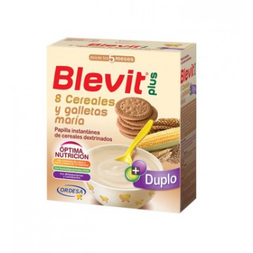 BLEVIT PLUS DUPLO 8 CEREALES Y GALLETAS 600 GR