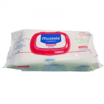 MUSTELA TOALLITAS PIEL SENSIBLE SIN PERFUME 70UN