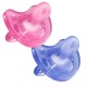 CHICCO CHUPE SILICONA TODOGOMA ROSA/LILA 12M 2U