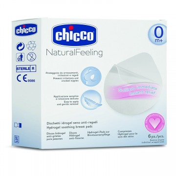 CHICCO DISCOS LACTANCIA HIDROGEL 6 UNIDADES