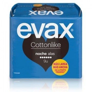 EVAX COTTONLIKE NOCHE CON ALAS 9 UNIDADES