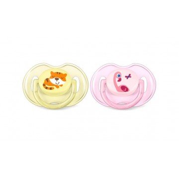 AVENT PHILIPS CHUPETE SILIC SAFARI NIÑA 0-6M 2UN