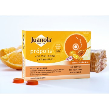 JUANOLA PASTILLAS BLANDAS PROPOL,MIEL, VIT C,ALT
