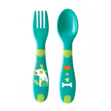 CHCCO CUBIERTO INFANTIL INICIO VERDE +12 M 2 UND