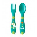CHCCO CUBIERTO INFANTIL INICIO VERDE +12 M 2 UND