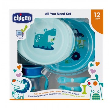 CHICCO SET DE COMIDA NIÑO +12 MESES