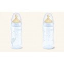 NUK BIBERON PC T LATEX 300 ML BLUE T-1