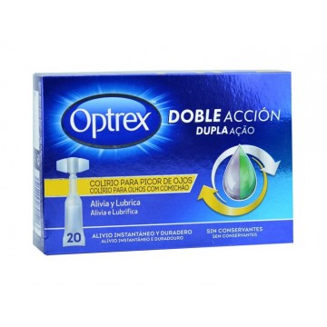 OPTREX DOBLE ACCION PICOR OJOS 20 MONODOSIS