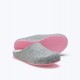 SUECOS ZAPATILLA BIO SANSA GRIS-ROSA Nº 38