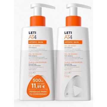LETI AT-4 DUPLO GEL DE BAÑO 250 ML + 250 ML