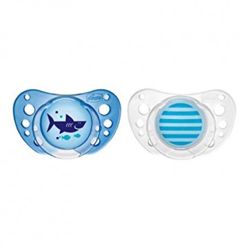 CHICCO CHUPETE CAUCHO PHYSIO AIR AZUL 12M+ 2 U