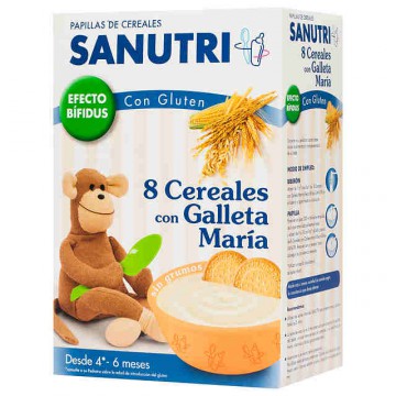 SANUTRI PAPILLA 8 CEREALES CON GALLETA MARIA BIF