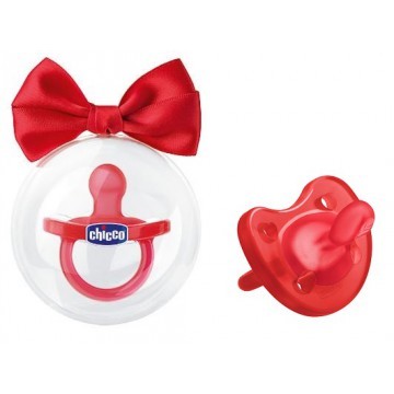 CHICCO CHUPETE SOFT ROJO NAVIDAD SILIC 16-36 MES