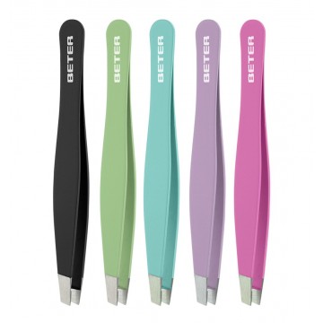 BETER PINZA DEPILAR SOFT TOUCH 9,3 PUNTA OBLICUA