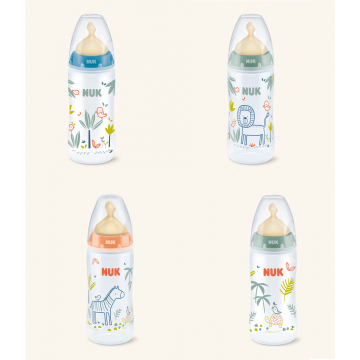 NUK BIBERON JUNGLE LATEX 0-6 MESES 300 ML