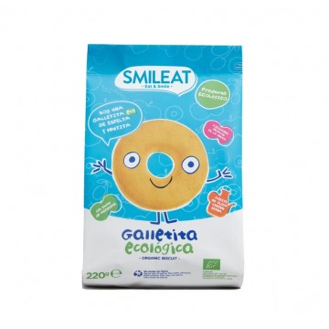 SMILEAT GALLETAS ESPELTA CON MANZANA ECO 220 GR