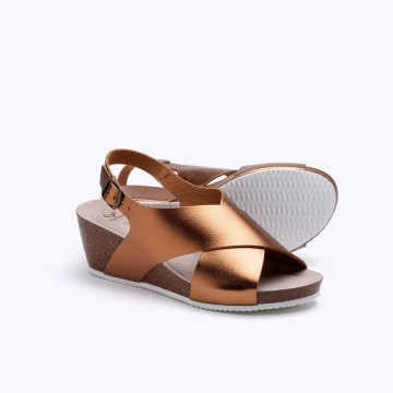 SUECOS ZAPATO VERANO ROS BRONCE Nº 37
