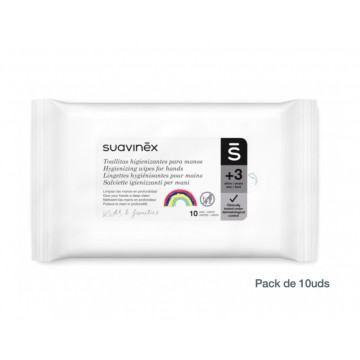 SUAVINEX TOALLITAS HIGIENIZANTES MANOS 10 UND