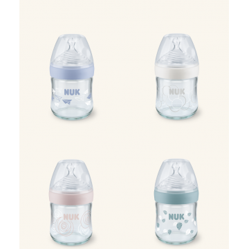 NUK BIBERON CRISTAL NATURE SENSE SILIC 1S 120ML