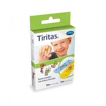 TIRITAS KIDS HARTMANN 2 TAMAÑOS 20 UND