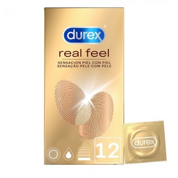 PRESERVATIVO DUREX REAL FEEL SIN LATEX 12 UNIDAD