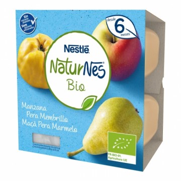 NATURNES BIO YOGUR MANZA,PERA,MEMBRILLO 4x90G