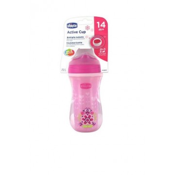 CHICCO VASO ACTIVE ROSA +14M 266 ML