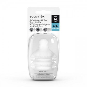 SUAVINEX TETINA SX PRO SILIC. FISIOLOGICA "M" 2U