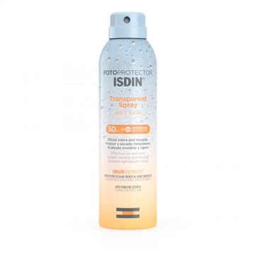 FOTOPROTECTOR ISDIN +50 SPRAY TRANSPARENT WET