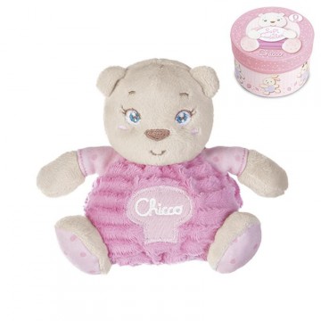 CHICCO SOFT CUDDLES PELUCHE OSO ROSA PEQUEÑO