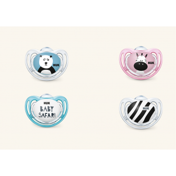 NUK CHUPETE BABY SAFARI SILICONA 18-36M 2 UND