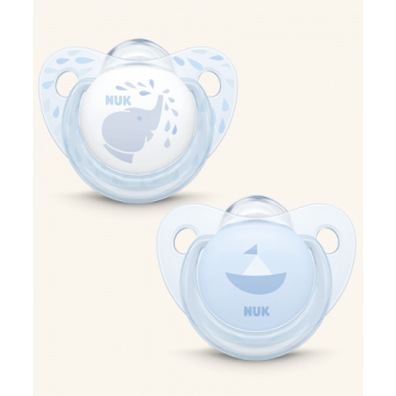 NUKETE VHUPETE BLUE SILICONA 6-18M 2 UND