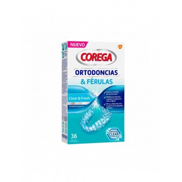 COREGA ORTODONCIAS & FERULAS 36 TABLETAS LIMPIAD