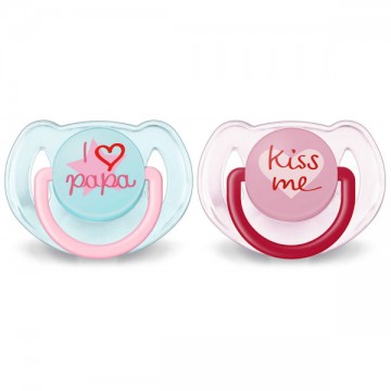 AVENT PHILIPS CHUPETE 6-18 MESES KISS ME 2UNID