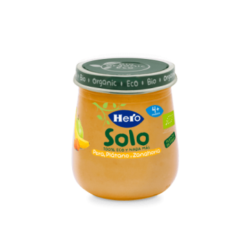 HERO BABY SOLO PERA,PLATANO Y ZANAHORIA 120 GR