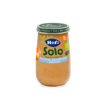 HERO BABY SOLO PATATAS, ZANAHORIA Y SALMON 190 G