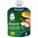 GERBER POUCH ORGANIC MANZNA PLAT ARANDANO MORA