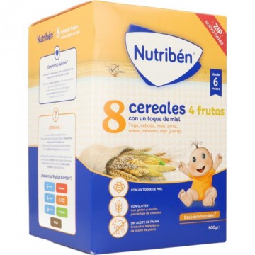 NUTRIBEN 8 CEREALES Y MIEL 4 FRUTAS 600 G