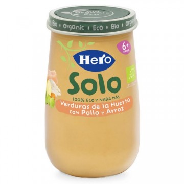 HERO BABY SOLO VERDURAS CON POLLO Y ARROZ 190 GR