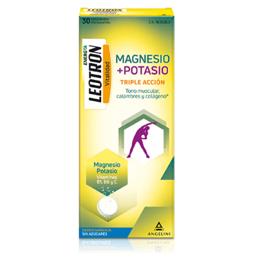 LEOTRON MAGNESIO + POTASIO 30 COMP EFERVESCENTES