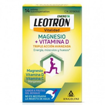LEOTRON MAGNESIO + VITAMINA D 14 SOBRES B
