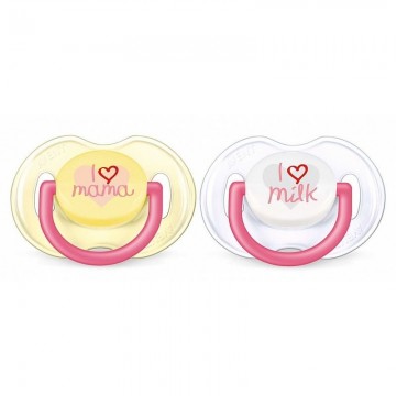 AVENT PHILIPS CHUPETE SILICONA TEXTO 0-6 MESES