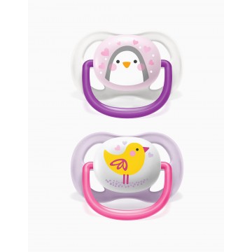 AVENT CHUPETE SILICONA ULTRA AIR NIÑO 0-6 M 2 UN
