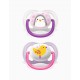 AVENT CHUPETE SILICONA ULTRA AIR NIÑO 0-6 M 2 UN